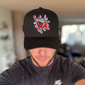 Big Game Hunters Shiny Zards End Black A-frame Snapback Hat